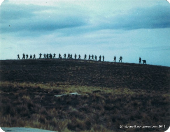 A Coy, 4 O South, Annual Camp, Tekapo - defensive position haka